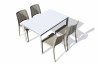 Ensemble table et chaises de jardin empilables 4 personnes Ezpeleta Meet-Park