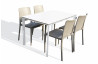 Ensemble table et chaises de jardin empilables 4 personnes Ezpeleta Meet-Hall