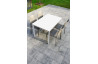 Ensemble table et chaises de jardin empilables 4 personnes Ezpeleta Meet-Hall