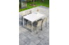 Ensemble table et chaises de jardin empilables 4 personnes Ezpeleta Meet-Hall