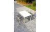 Ensemble table et fauteuils de jardin empilables 4 personnes Ezpeleta Meet-Hall