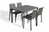 Ensemble table et chaises de jardin empilables 4 personnes Ezpeleta Meet-Hall