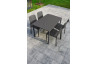 Ensemble table et chaises de jardin empilables 4 personnes Ezpeleta Meet-Hall