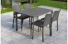 Ensemble table et chaises de jardin empilables 4 personnes Ezpeleta Meet-Hall