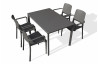 Ensemble table et fauteuils de jardin empilables 4 personnes Ezpeleta Meet-Hall