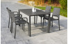 Ensemble table et fauteuils de jardin empilables 4 personnes Ezpeleta Meet-Hall