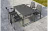 Ensemble table et fauteuils de jardin empilables 4 personnes Ezpeleta Meet-Hall