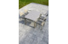 Ensemble table et fauteuils de jardin empilables 4 personnes Ezpeleta Meet-Dock