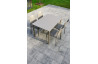 Ensemble table et chaises de jardin empilables 4 personnes Ezpeleta Meet-Hall