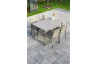 Ensemble table et chaises de jardin empilables 4 personnes Ezpeleta Meet-Hall