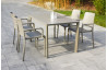 Ensemble table et fauteuils de jardin empilables 4 personnes Ezpeleta Meet-Hall