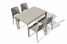 Ensemble table et chaises de jardin empilables 4 personnes Ezpeleta Meet-Park