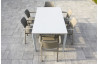 Ensemble table et fauteuils empilables de jardin 6 personnes Ezpeleta Meet-Dock