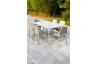 Ensemble table et fauteuils empilables de jardin 6 personnes Ezpeleta Meet-Hall