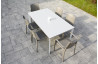 Ensemble table et chaises empilables de jardin 6 personnes Ezpeleta Meet-Hall