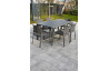 Ensemble table et fauteuils empilables de jardin 6 personnes Ezpeleta Meet-Dock