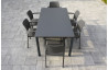 Ensemble table et fauteuils empilables de jardin 6 personnes Ezpeleta Meet-Dock