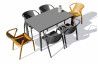 Ensemble table et chaises de jardin 6 personnes Ezpeleta Meet-Fado