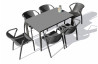 Ensemble table et chaises de jardin 6 personnes Ezpeleta Meet-Fado