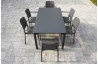 Ensemble table et fauteuils empilables de jardin 6 personnes Ezpeleta Meet-Hall