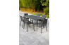 Ensemble table et fauteuils empilables de jardin 6 personnes Ezpeleta Meet-Hall