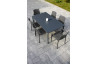 Ensemble table et chaises empilables de jardin 6 personnes Ezpeleta Meet-Hall