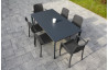 Ensemble table et chaises empilables de jardin 6 personnes Ezpeleta Meet-Hall