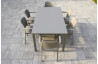 Ensemble table et fauteuils empilables de jardin 6 personnes Ezpeleta Meet-Dock