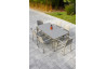 Ensemble table et fauteuils empilables de jardin 6 personnes Ezpeleta Meet-Hall