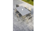 Ensemble table et chaises empilables de jardin 6 personnes Ezpeleta Meet-Hall