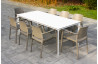 Ensemble table et fauteuils de jardin 8 personnes Ezpeleta Meet-Dock