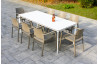 Ensemble table et fauteuils de jardin 8 personnes Ezpeleta Meet-Dock