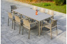 Ensemble table et fauteuils de jardin 8 personnes Ezpeleta Meet-Dock