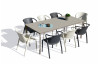 Ensemble table et chaises de jardin 8 personnes Ezpeleta Meet-Fado