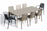 Ensemble table et chaises de jardin 8 personnes Ezpeleta Meet-Park