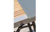 Ensemble table extensible et fauteuils de jardin pliants 6 personnes en aluminium & HPL Paris Garden HONFLEUR