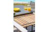 Ensemble table extensible et fauteuils de jardin pliants 6 personnes en aluminium & HPL Paris Garden HONFLEUR