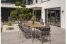 Ensemble table et fauteuils de jardin 6 personnes en inox & HPL Paris Garden CONCARNEAU