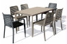 Ensemble table et chaises de jardin 6 personnes Ezpeleta Meet-Park