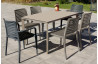 Ensemble table et chaises de jardin 6 personnes Ezpeleta Meet-Park