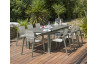 Table salon de jardin extensible en aluminium pour 8 personnes DCB Garden MIAMI