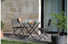 Table pliante de jardin 2 personnes en aluminium - LORITA - Alizé