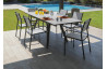 Table de jardin extensible en aluminium et verre 8-10 personnes - AGRA - Alizé