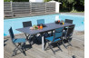 Table de jardin extensible en aluminium et verre 8-10 personnes - AGRA - Alizé