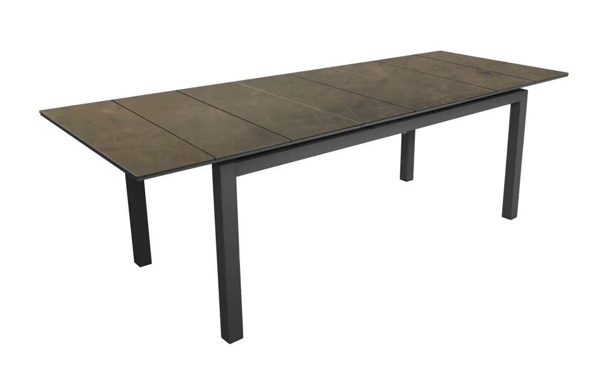 Table de jardin extensible en aluminium et HPL 8-10 personnes - TAHAA - Alizé
