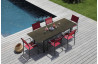 Table de jardin extensible en aluminium et HPL 8-10 personnes - TAHAA - Alizé