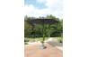 Parasol de jardin rond inclinable déperlant en aluminium et polyester - Alizé