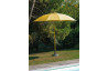 Parasol de jardin rond inclinable déperlant en aluminium - Alizé