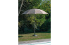 Parasol de jardin rond inclinable déperlant en aluminium - Alizé