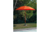 Parasol de jardin rond inclinable déperlant en aluminium - Alizé